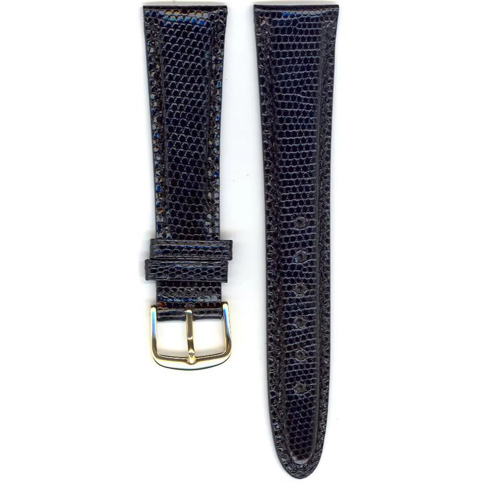 Stylish Seiko Watchband 20mm Black Genuine Padded Java Lizard MS9436 fits SDW664 part#54275
