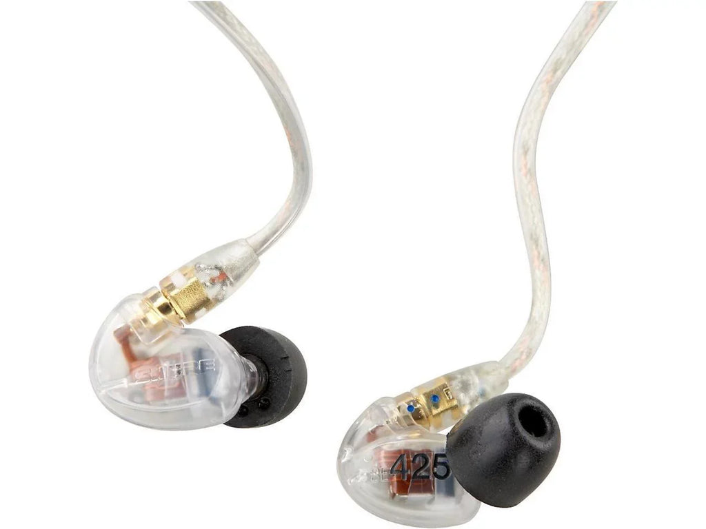 Shure SE425 Pro In-Ear Sound Isolating Dual Driver Earphones - Clear