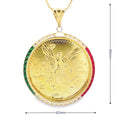 Stylish 10K Gold Centenario Replica Charm