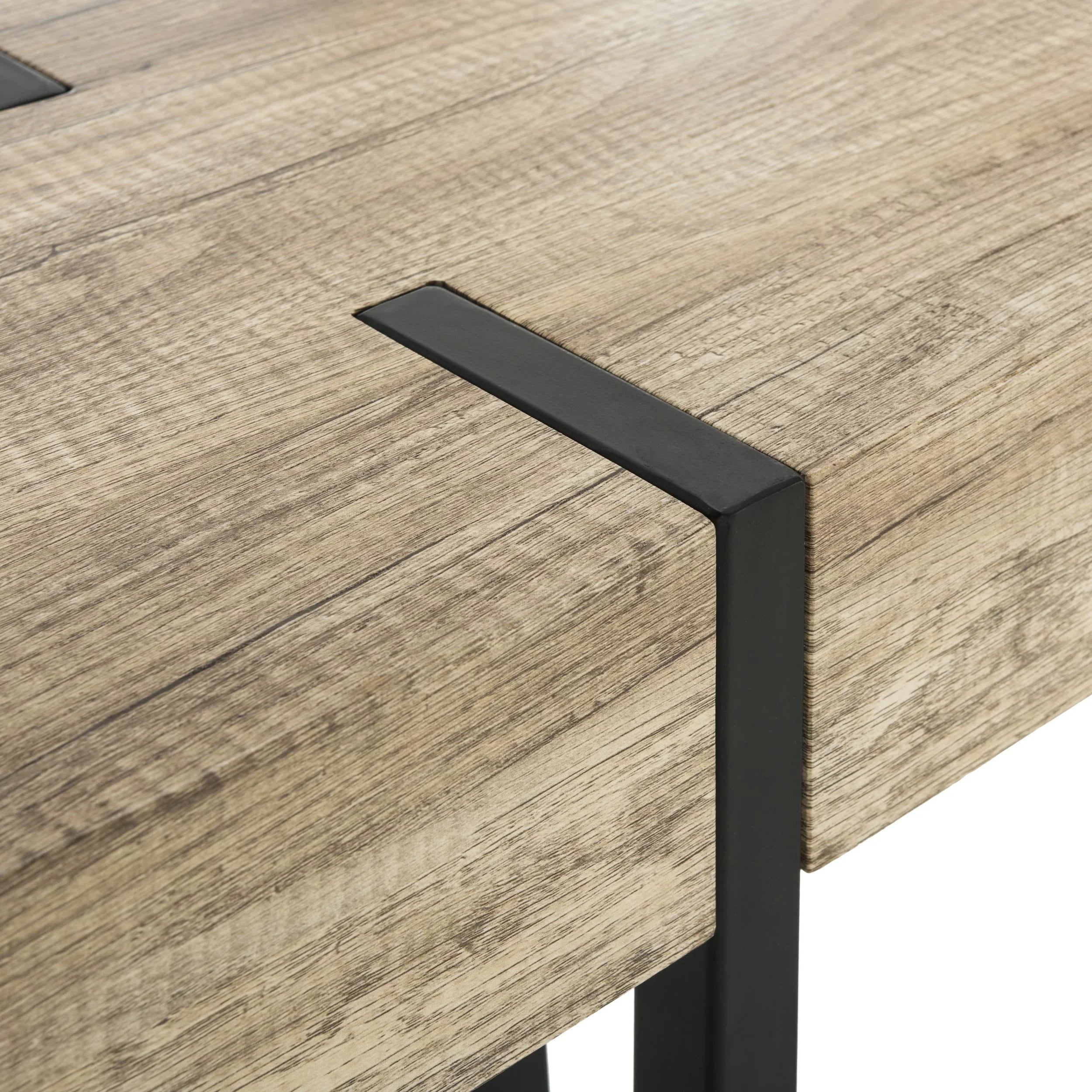 SAFAVIEH Alyssa Rectangular Mid-Century Wood Top Console Table, Brown - Exclusive Design