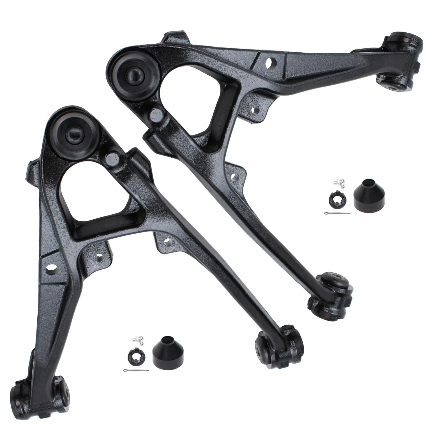 Detroit Axle - Front Lower Control Arms w/Ball Joints for Cadillac Escalade ESV EXT Chevy GMC Avalanche Silverado Sierra 1500 Tahoe Yukon, 2 Lower Control Arms & Ball Joints Pair Replacement - Exclusive Design