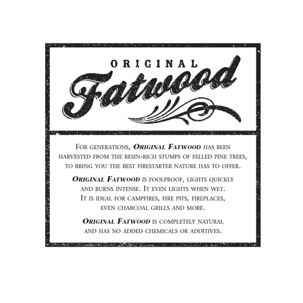Fatwood Pine Wood Fire Sticks - 25lb Box of Indoor/Outdoor Fire Starters for Campfire Grill Wood Stove Firepit or Fireplaces by Pure Garden