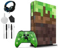Xbox One X 1TB Gaming Console Mincraft with Headset Cleaning Kit - Exclusive Design