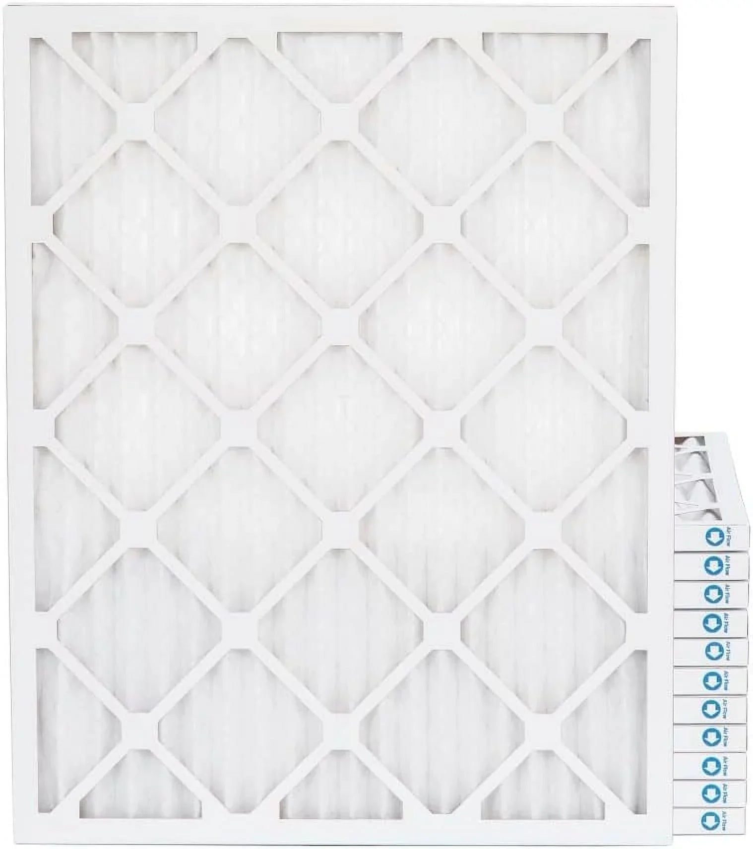 Stylish 18X24x1 MERV 11, MPR 1000 Pleated Furne 1" Air Filters By Pamlico. Case Of 12. Ext Size: 17-1/2 X 23-1/2 X 3/4