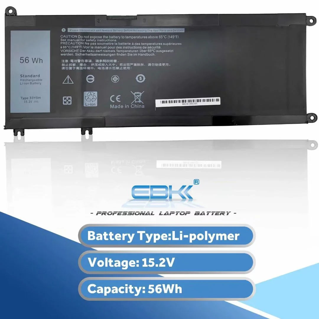 33YDH 033YDH Battery For Inspiron 15 7577, 13 3380, 3480, 3580 DNCWSCB6106B