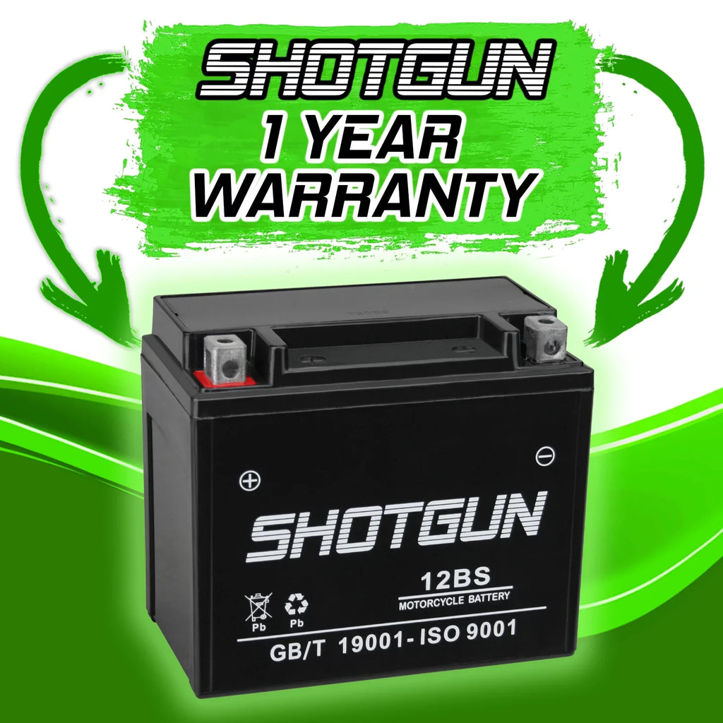 Shotgun YTX12-BS Motorsports Battery Compatible with Suzuki GSX-R1000 - Exclusive Design