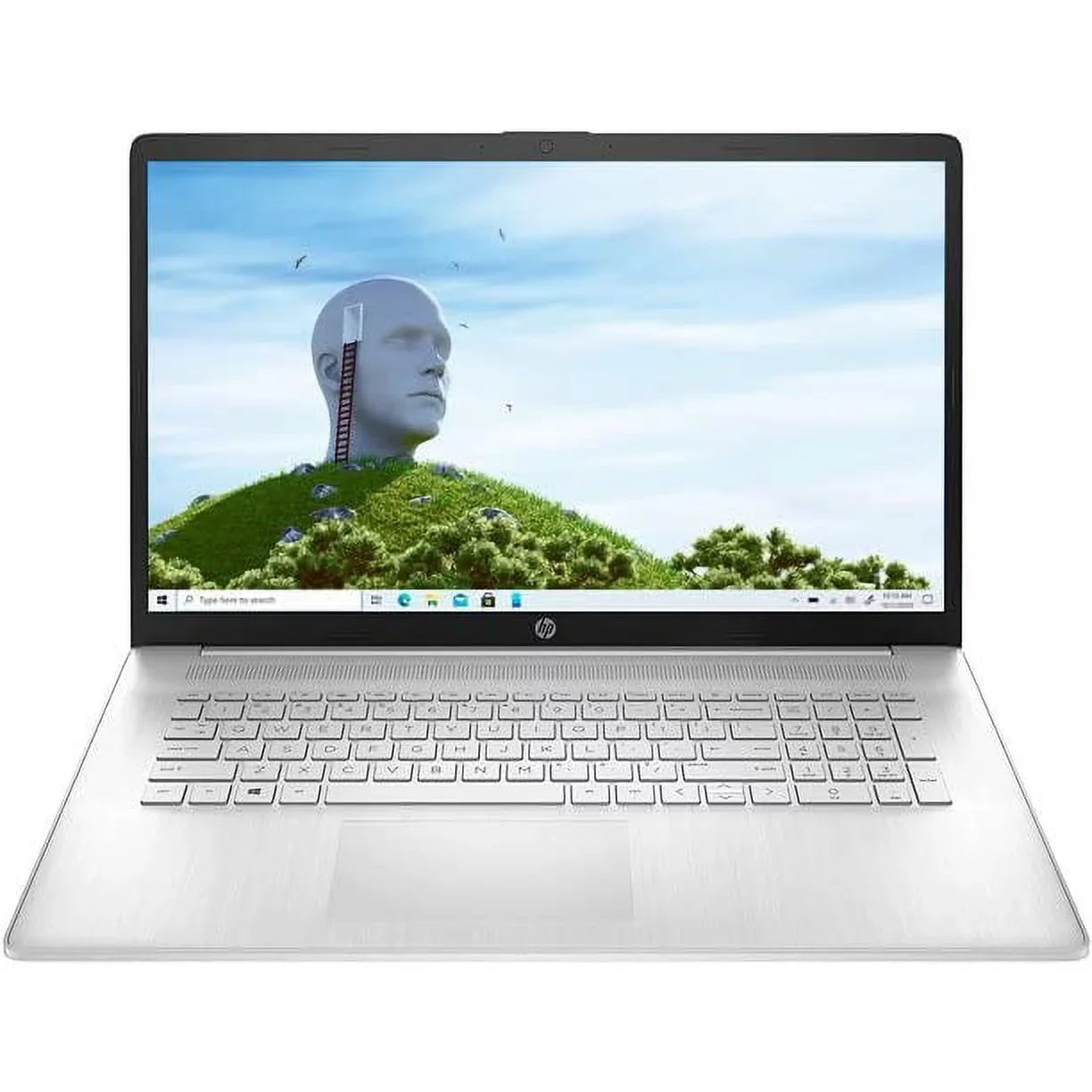 2023 17.3'' FHD IPS Laptop PC 4- i5-1135G7 Iris Xe Graphics 12GB DDR4 256GB NVMe SSD HDMI WiFi AC BT4.2 USB-C Backlit Keyboard Webcam Natural Silver Windows 10 Pro w/RE 32GB USB - Exclusive Design