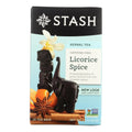 Stylish Stash Tea Company Premium Licorice Spice Herbal Tea - Caffeine Free - Case of 6 - 20 Bags