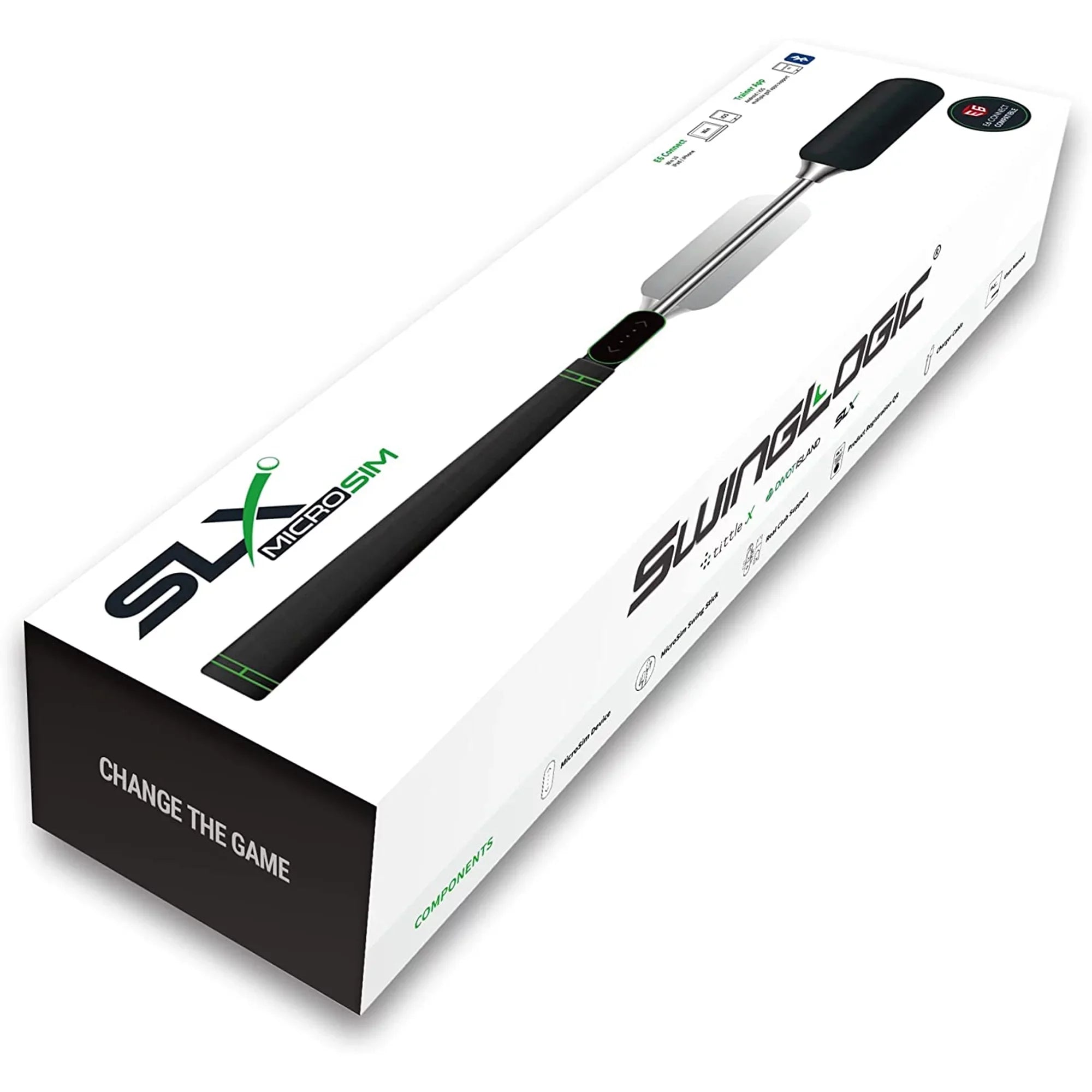 Stylish SwingLogic SLX MicroSim Indoor Golf Simulator with E6 Connect Compatibility