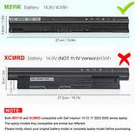 Stylish M5Y1K Laptop Battery for Inspiron 3451 5451 5551 5555 5558 5559 GXVJ3 K185W