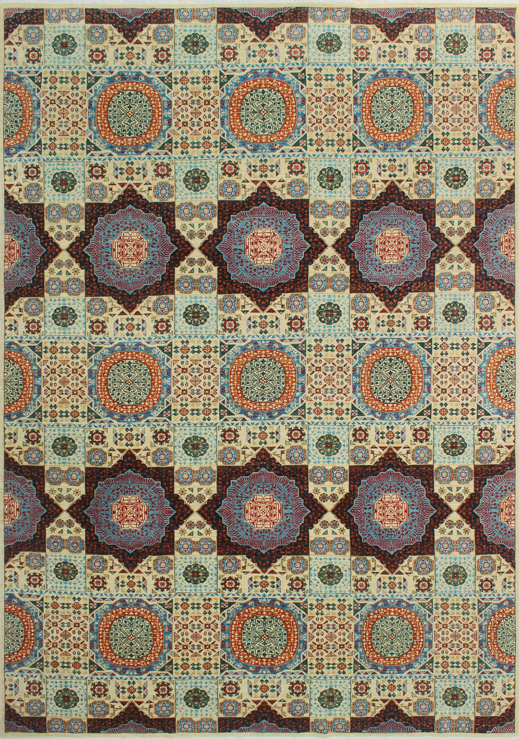Aria Stephen Ivory/Blue Runner, 9'10" x 13'4" - Exclusive Design