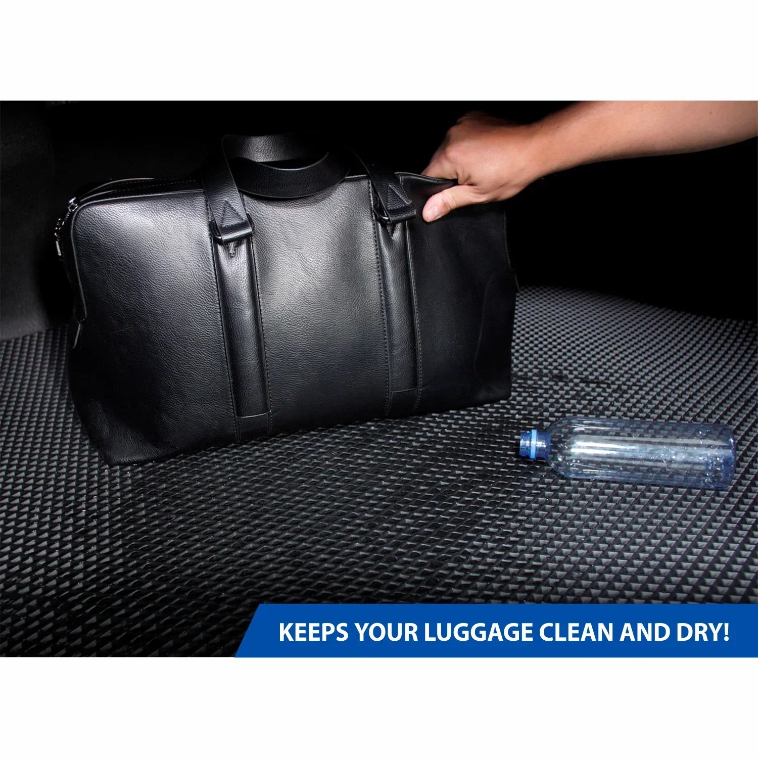 Stylish Goodyear Custom Fit Cargo Mat Liner for Toyota Camry 2018-2024 - Heavy Duty Trunk Liner, Diamond Shape, Luggage with Waterproof, Liquid & Dirt Trapping Technology - Anti-Slip Cargo Liner - GY004551