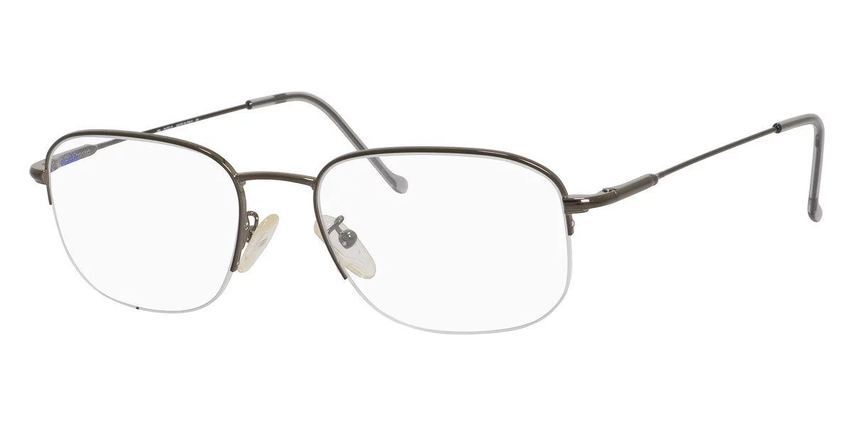 Elasta 7033 Semi-Rimless Rectangular Bakelite Eyeglasses - Exclusive Design