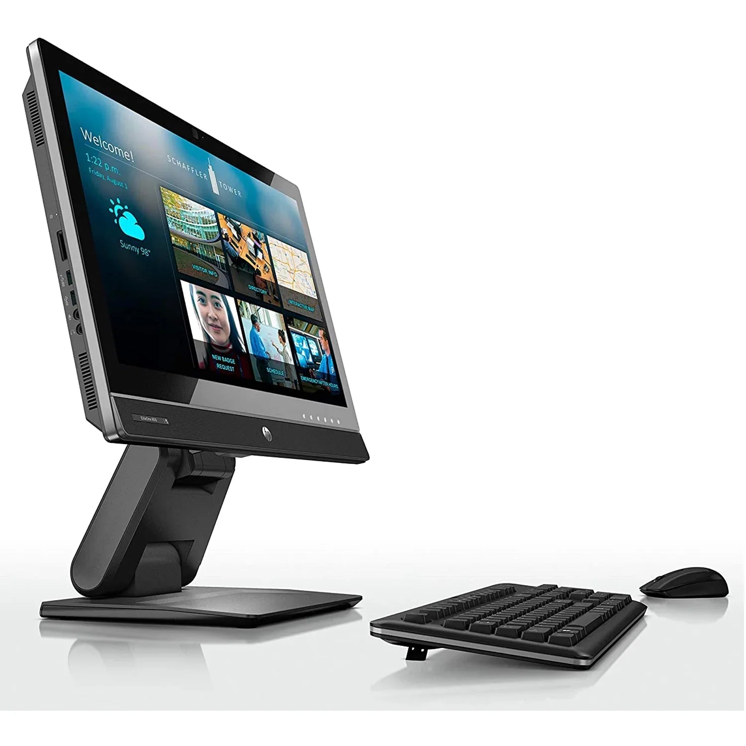 EliteOne 800 G1 All In One Computer, 23" HD Display, I5-4590s 3.7 GHz max CPU, 16GB DDR3 RAM, 512GB SSD, DVD, USB 3.0, WiFi, Displayport, Windows 10 Home