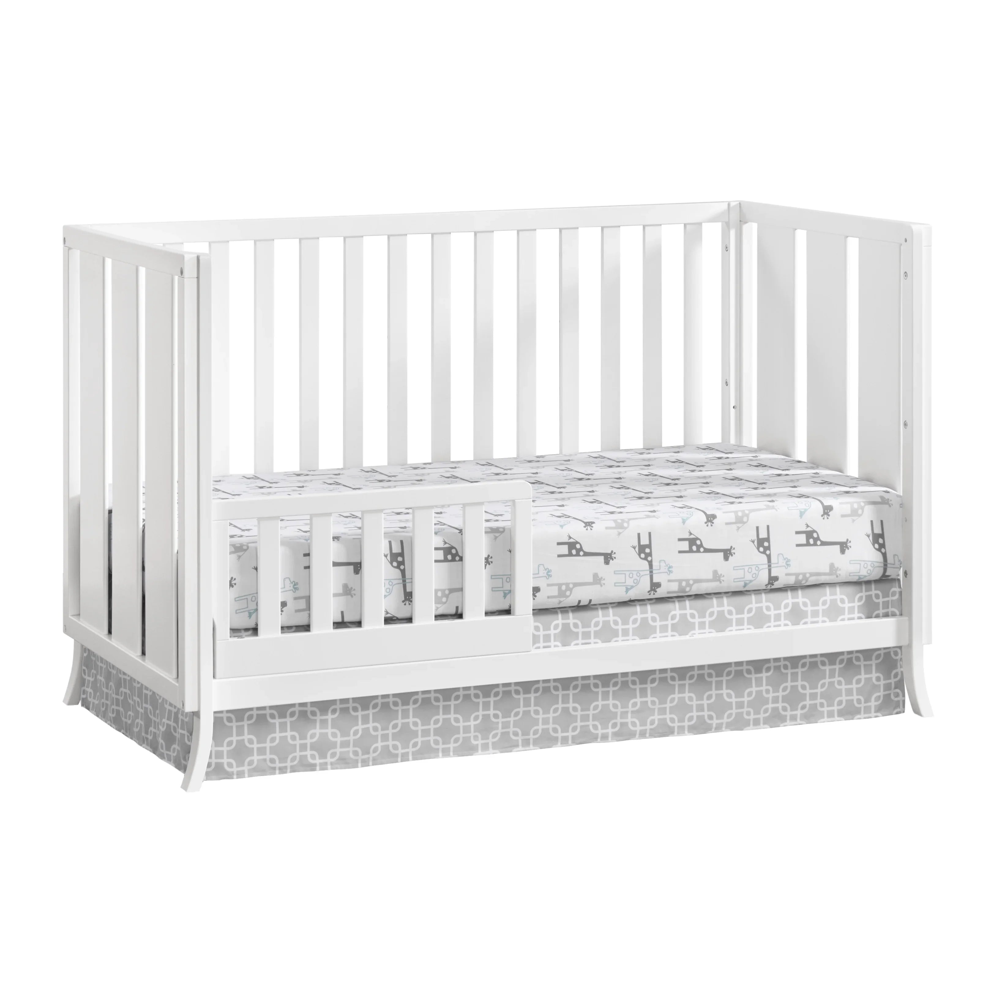 Oxford Baby Arlie 4 in 1 Convertible Island Crib White