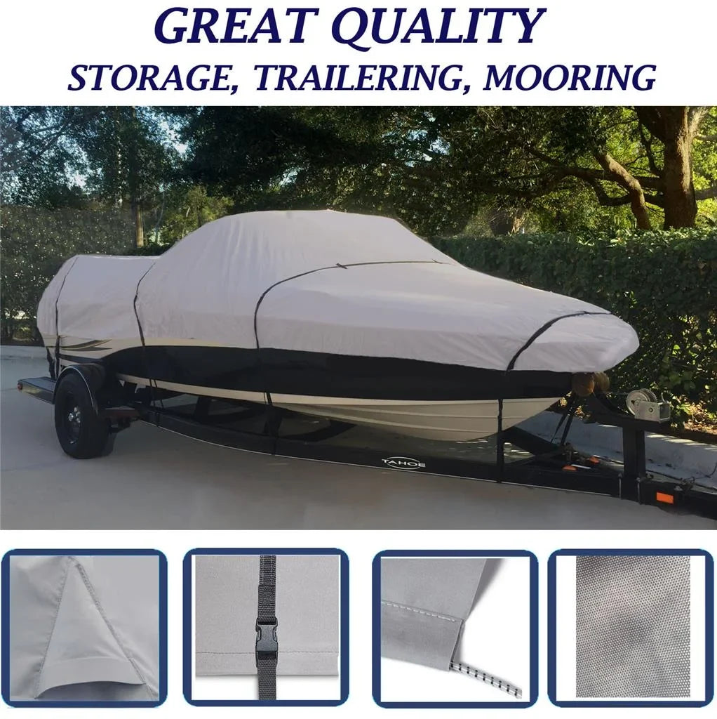 BOAT COVER Compatible for SEA RAY SKI BOAT 190 SK BOWRIDER O/B 1995 1996 STORAGE, TRAVEL, LIFT