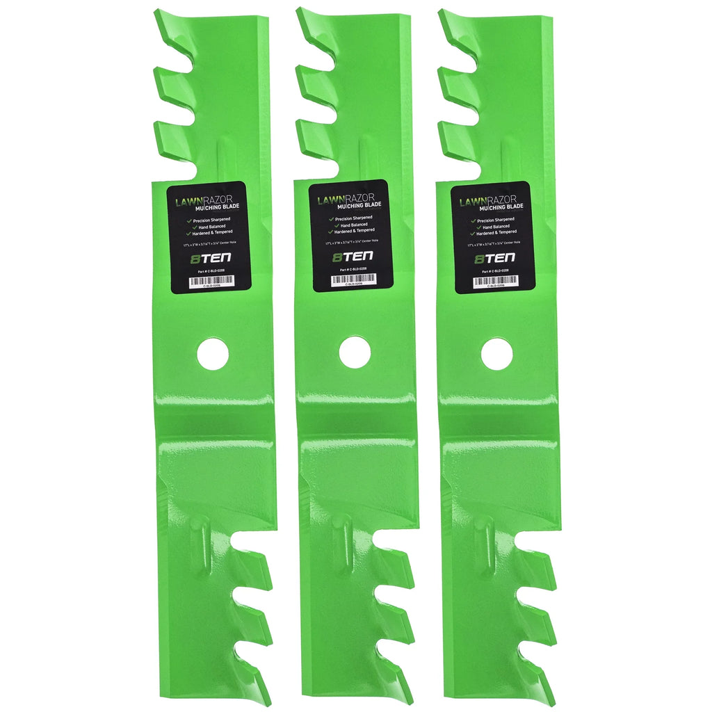 LawnRAZOR Mulching Blade for Cub Cadet 48 inch 02005017-X 3 Pack 810-CBL2420D