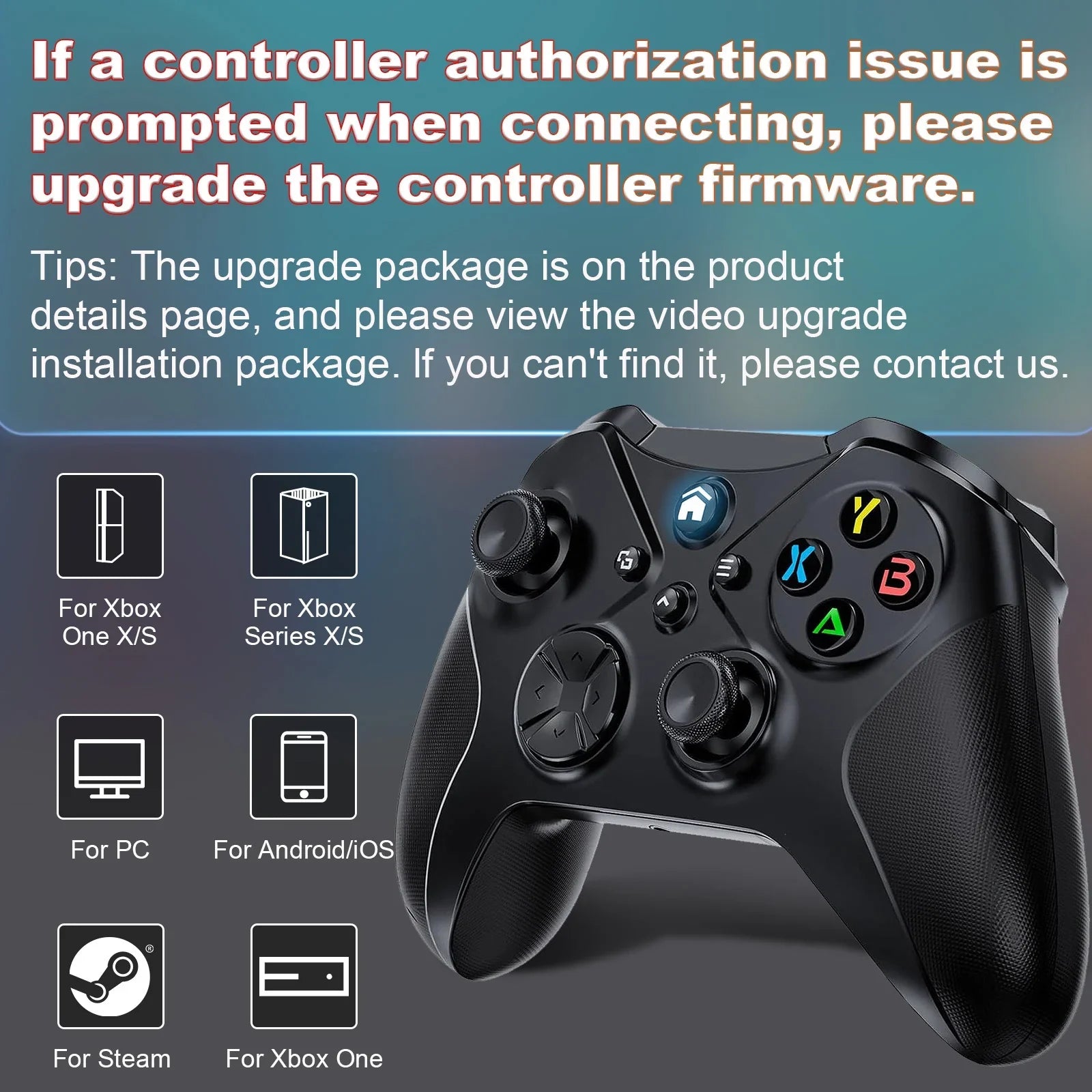 Wireless Xbox Controller for Xbox One X-S/ Xbox Series X-S/ PC, Support Turbo and Macro Function, with Six-Axis Sensor and Dual Vibration