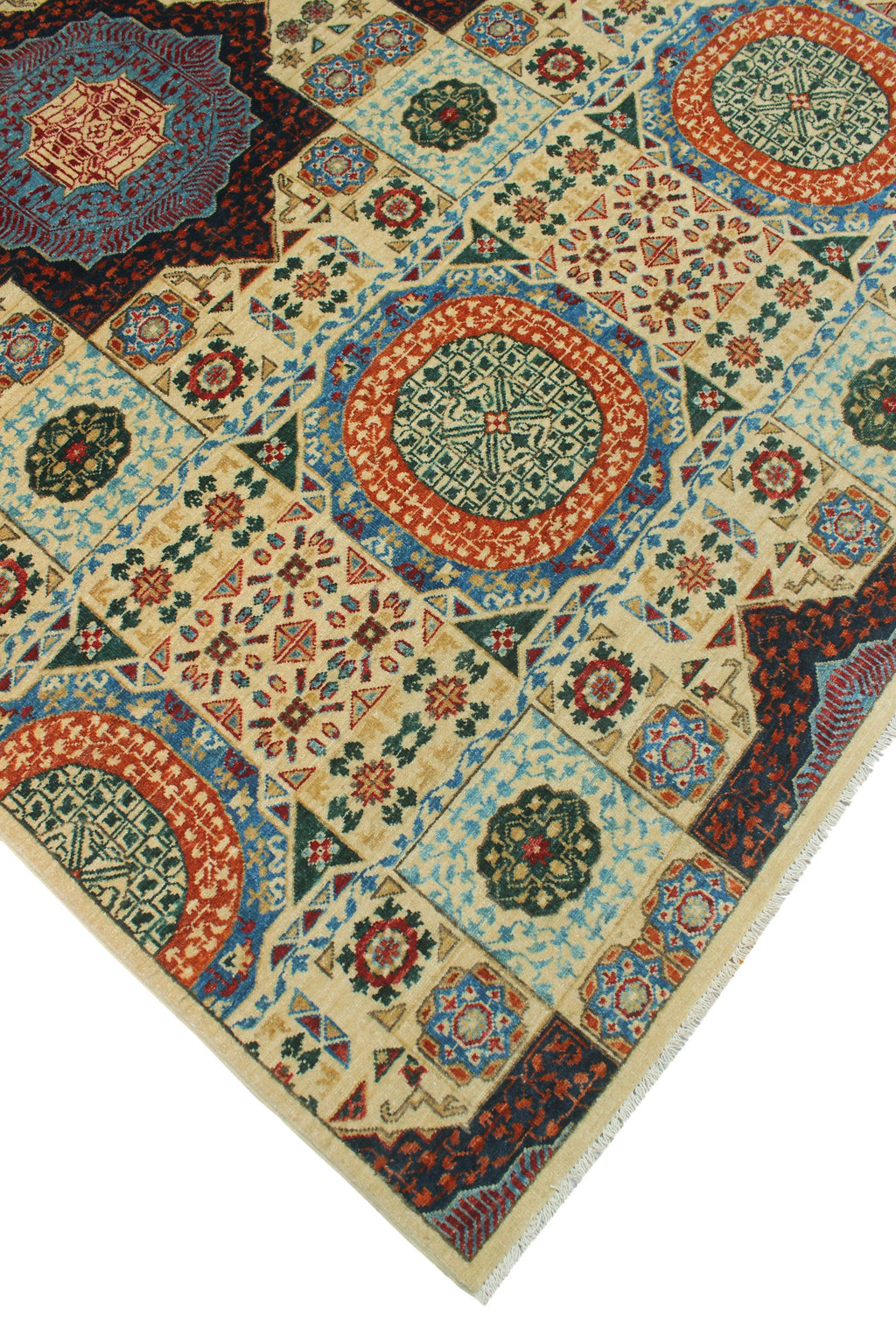 Aria Stephen Ivory/Blue Runner, 9'10" x 13'4" - Exclusive Design