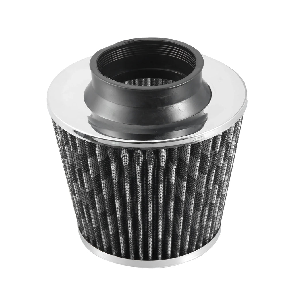 1pcs 2.5" 65mm Reducer Ring Inlet Cold Air Intake Cone Replacement Washable Clamp on Dry Air Filter Carbon Fiber Pattern - Exclusive Design