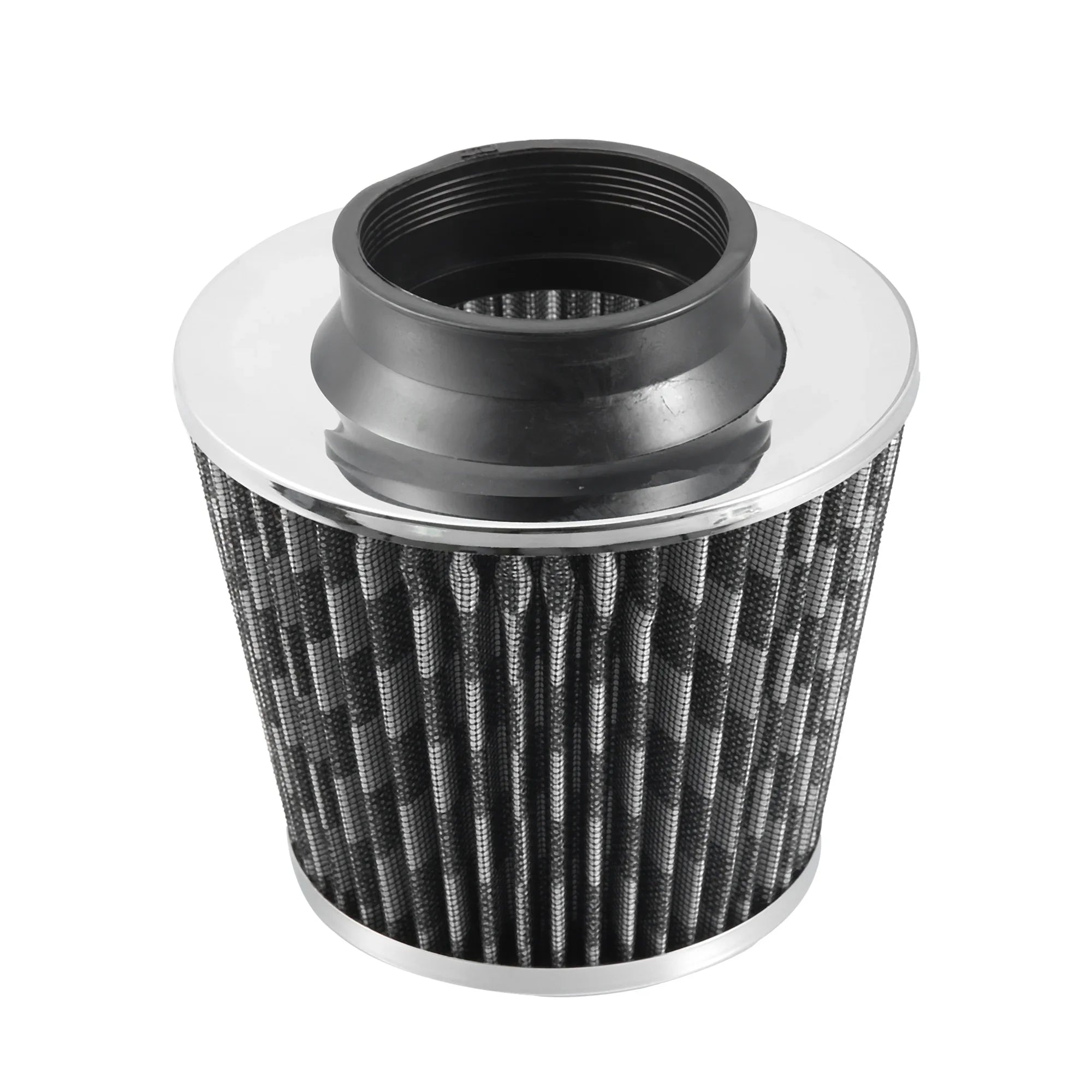 1pcs 2.5" 65mm Reducer Ring Inlet Cold Air Intake Cone Replacement Washable Clamp on Dry Air Filter Carbon Fiber Pattern - Exclusive Design