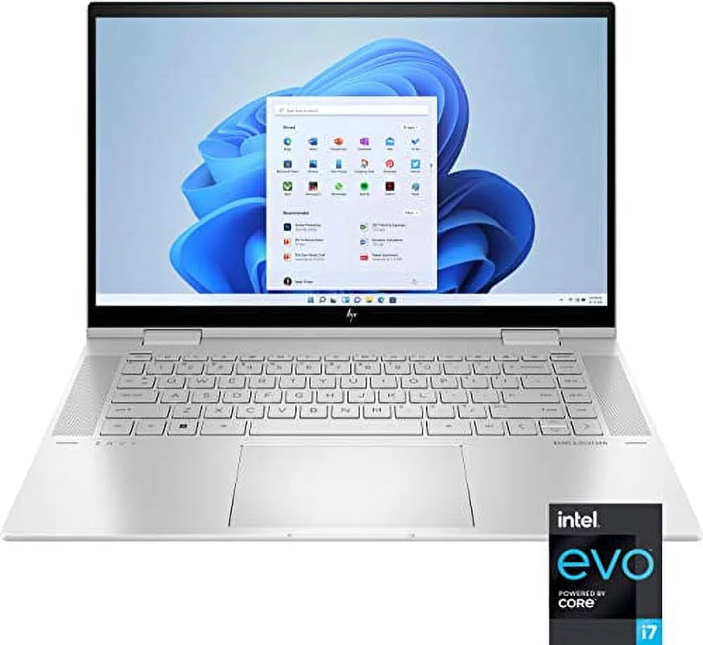 2022 Envy X360 15.6" FHD IPS Touchscreen 2-in-1 Laptop EVO Platform i7-1255U 10- Iris Xe Graphics 24GB DDR4 1TB SSD Thunderbolt 4 WiFi 6E Backlit KB Windows 10 Pro w/RATZK 32GB USB