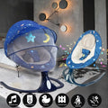 Baby Swings for Infants, Bluetooth Infant Swing with Music Speaker with 3 Seat Positions, 4 Speeds and Remote Control - Portable Baby Swing for Indoor and Outdoor, Blue