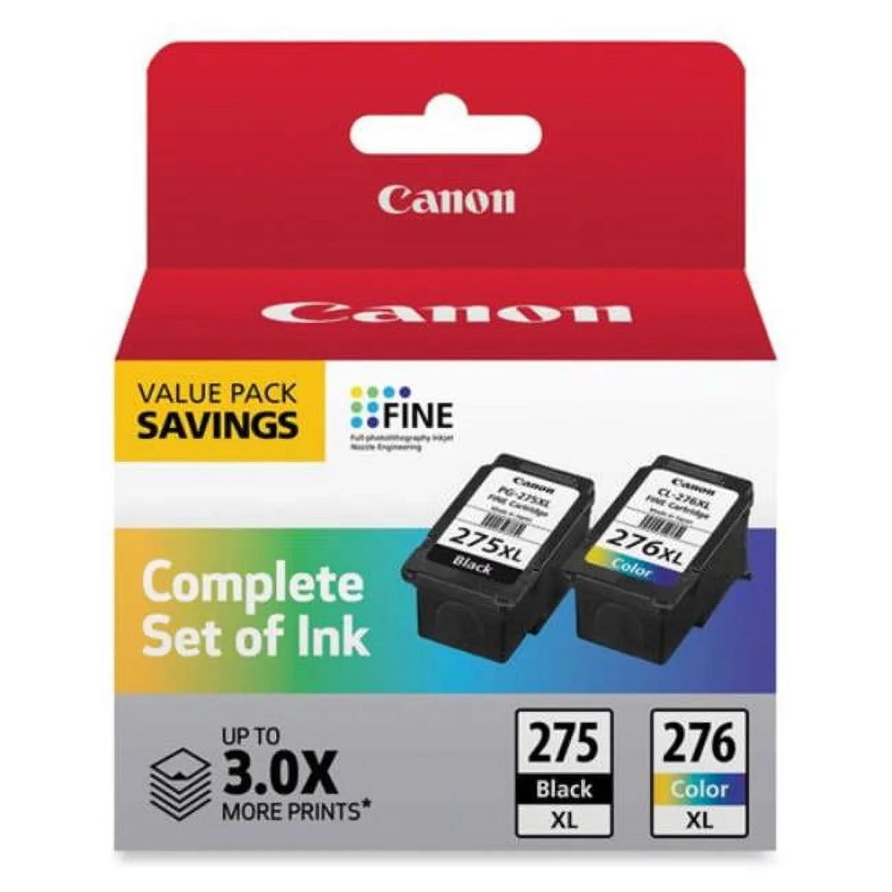 Stylish Canon 4981C008 (PG-275XL/CL-276XL) High-Yield Multipack Ink, Black/Tri-Color
