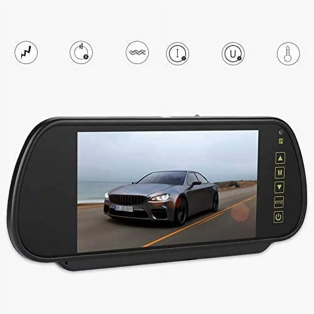 Bileeko Car Rear View Mirror 7 Inch LCD Vehicle Monitor Screen for Parking - Exclusive Design