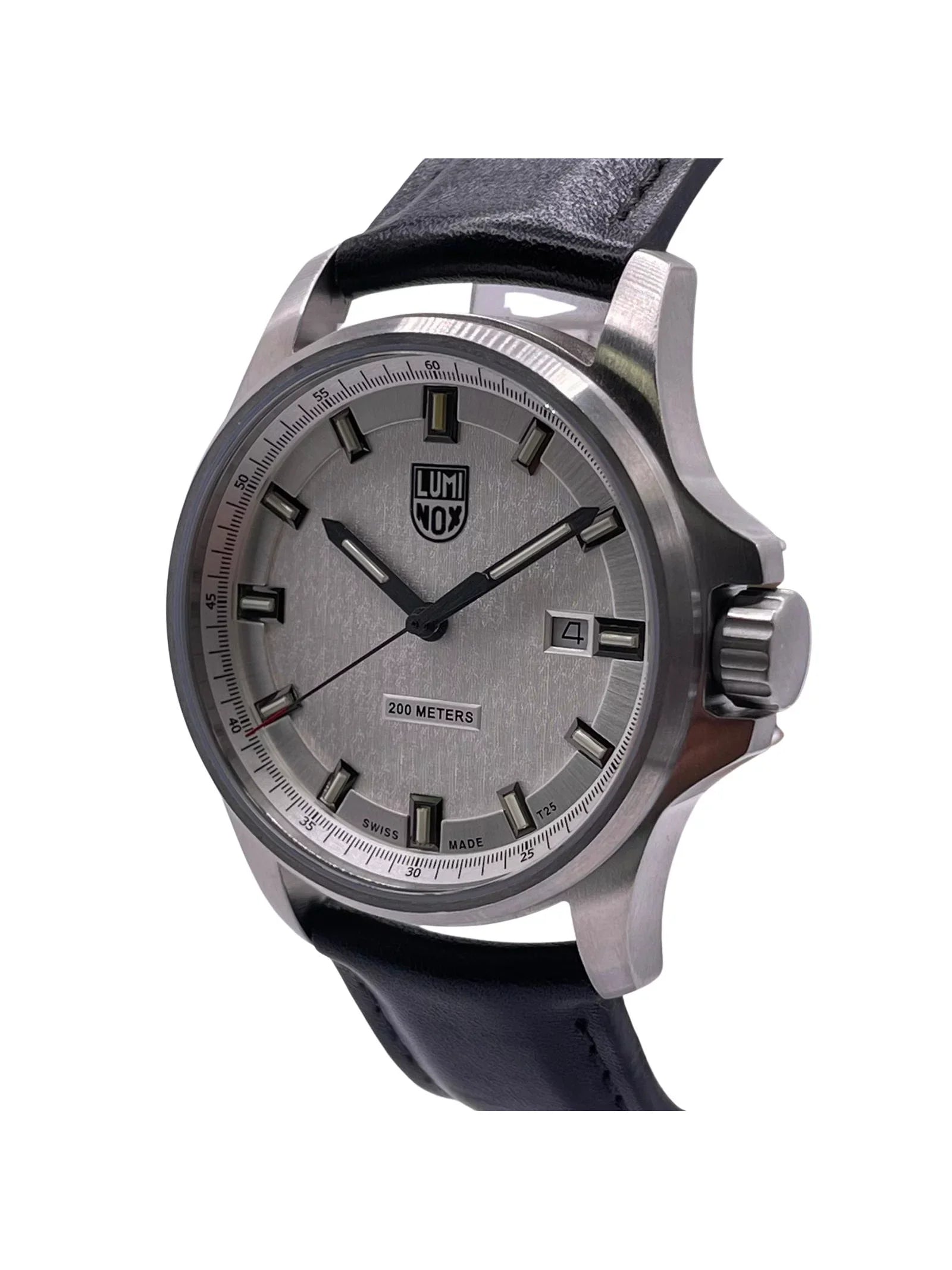 Luminox Dress Field 42mm Stainless Steel Silver Dial Mens Quartz Watch XL.1839