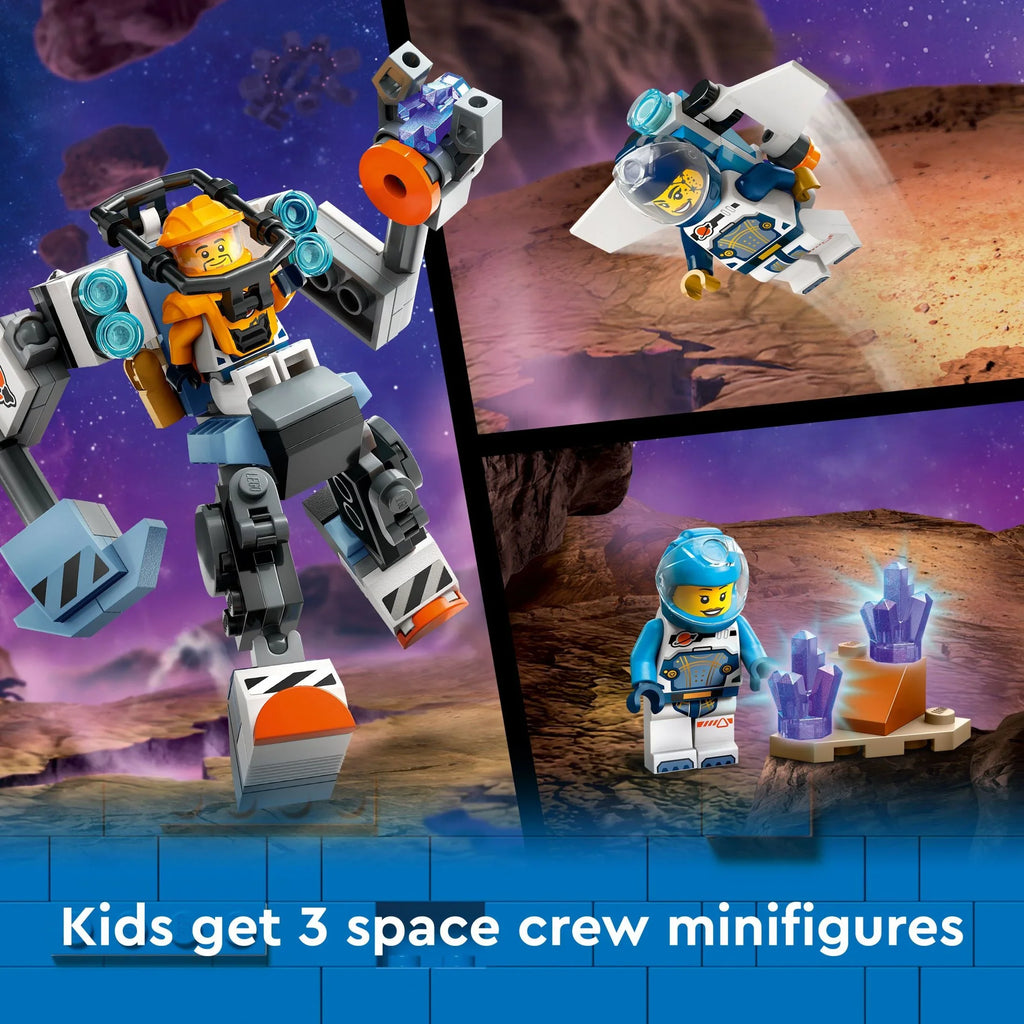 LEGO City Space Explorers Pack, Kidsâ Space Toy Playset Bundle for Boys and Girls Aged 6 and Up, 3 Building Sets in 1 Box, Space Gift Mech Toy, Interstellar Spaceship, Hoverbike, 3 Minifigures, 60441