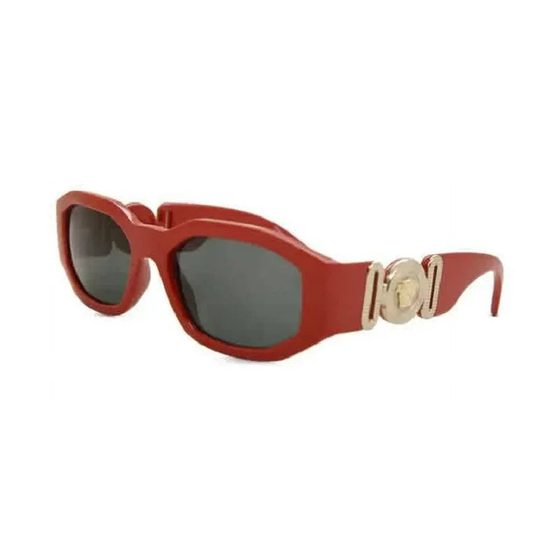 Versacce VE4361 Unisex's Plastic Geometric Sunglasses Red 53mm/16-140 Adult - Exclusive Design