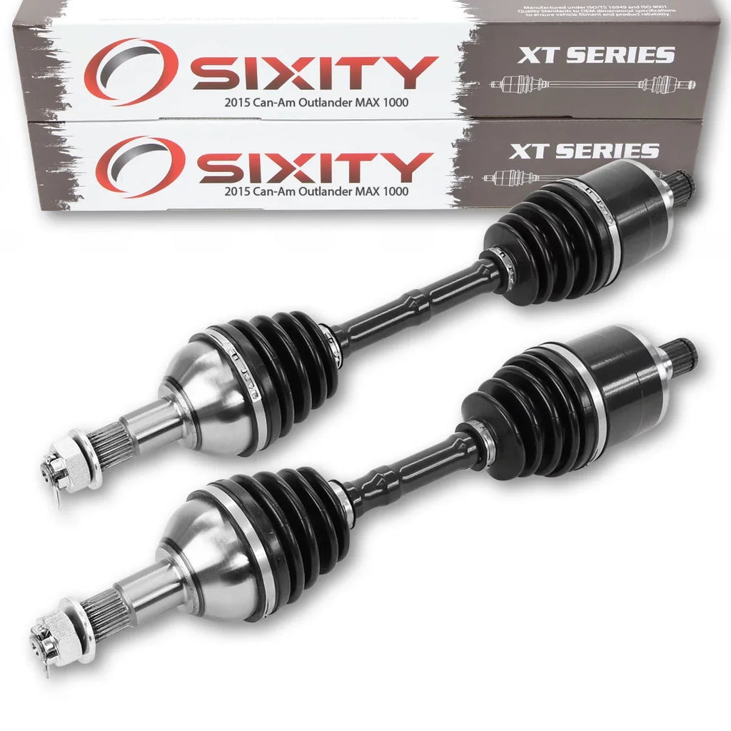 2 pc Sixity XT Rear Left Right Axle compatible with Can-Am Outlander MAX 1000 2015 - EFI STD LTD 4X4 - Exclusive Design