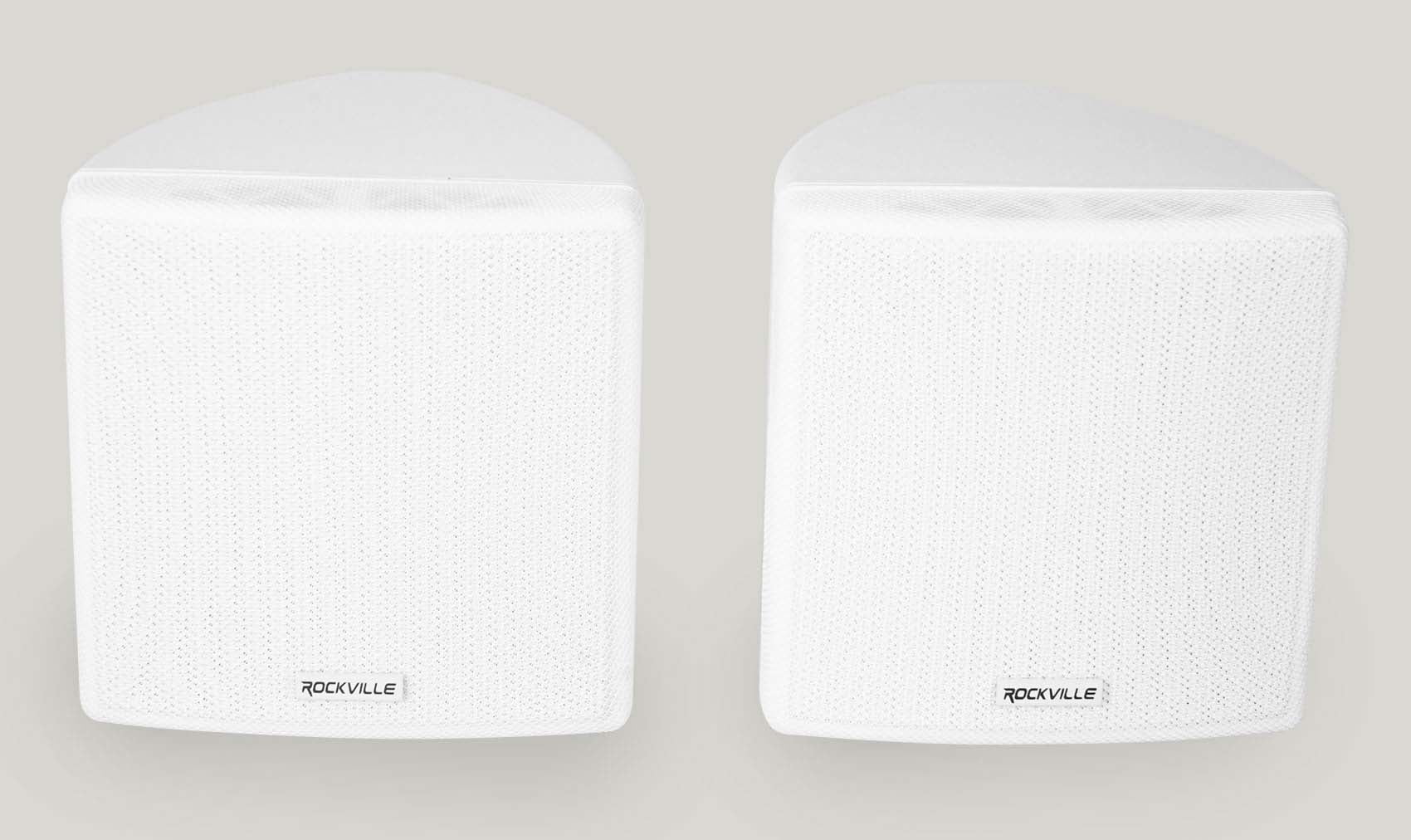6-Zone Amp+4) 3.5" White Cube+2) JBL Pendant+Ceiling Speakers for Restaurant/Bar - Exclusive Design