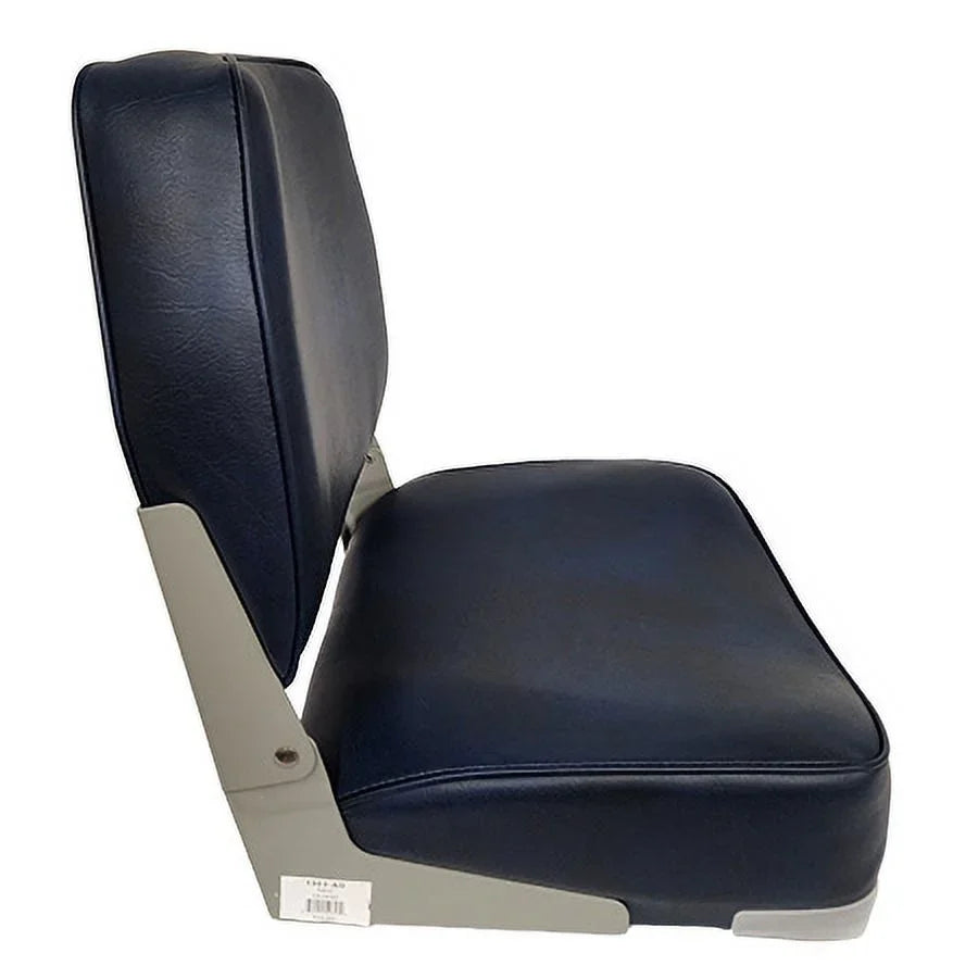 Stylish Boat Seat Low Back Fold Down Marine Boating Bass Fishing Pontoon 1003-AD NAVY
