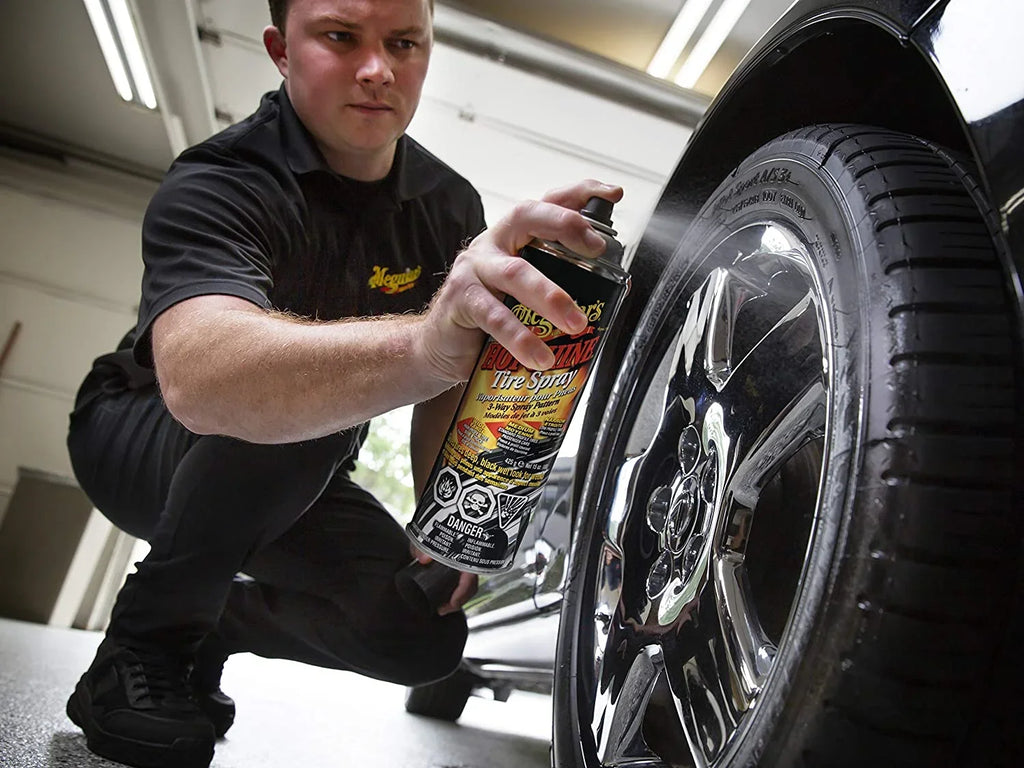 Stylish Meguiar's G13815 Hot Shine High Gloss Tire Coating - 15 Oz Spray Can 3