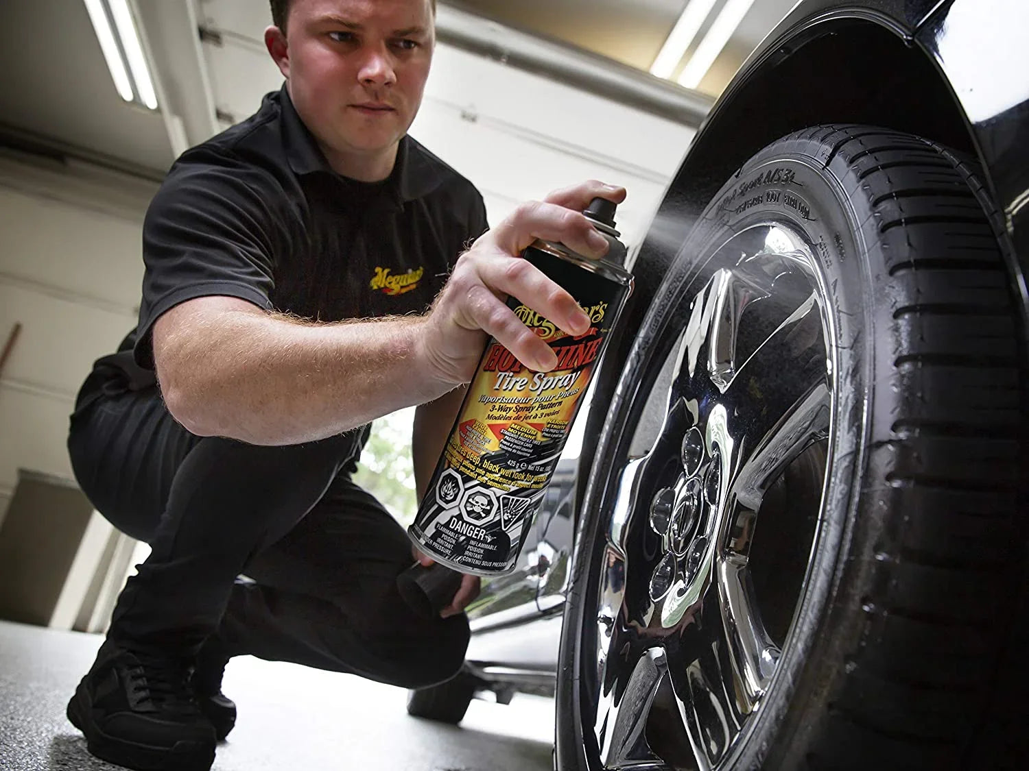 Stylish Meguiar's G13815 Hot Shine High Gloss Tire Coating - 15 Oz Spray Can 3