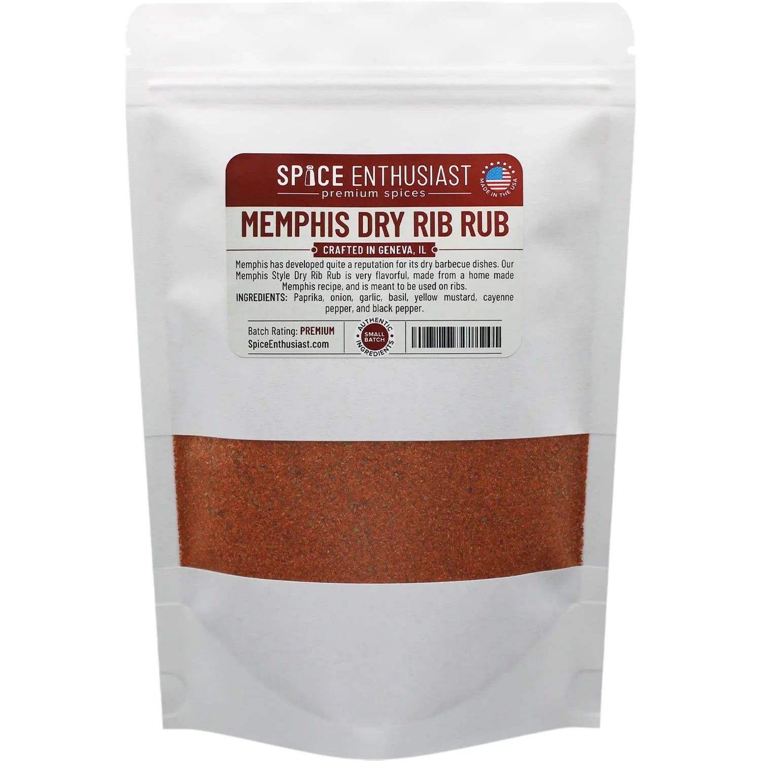 Stylish Spice Enthusiast Memphis Style Dry Rib Rub - 8 Oz