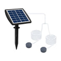 Htovila 2W -in Solar Pump with 8.2ft 2 Air Bubble Stones Fish Oxygenator Aquarium Aerator Air Pump Fishing Aerator for Garden Fish Pool Pond
