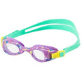 Stylish Speedo Kid's Glide Print Swim Goggles, Prism Violet with Fish, with UV Protection, LatexFree, Anti-Fog, Flex Fit for ages 3-8 years old