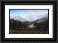 Stylish Albert Bierstadt 2x Matted 24x18 Black Ornate Framed Art Print 'The Rocky Mountains, Lander's Peak'