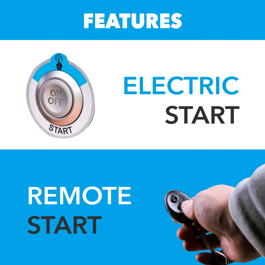 Stylish Pulsar 5000-Watt Dual Fuel RV Ready Inverter Generator with Remote Start and CO Sentry
