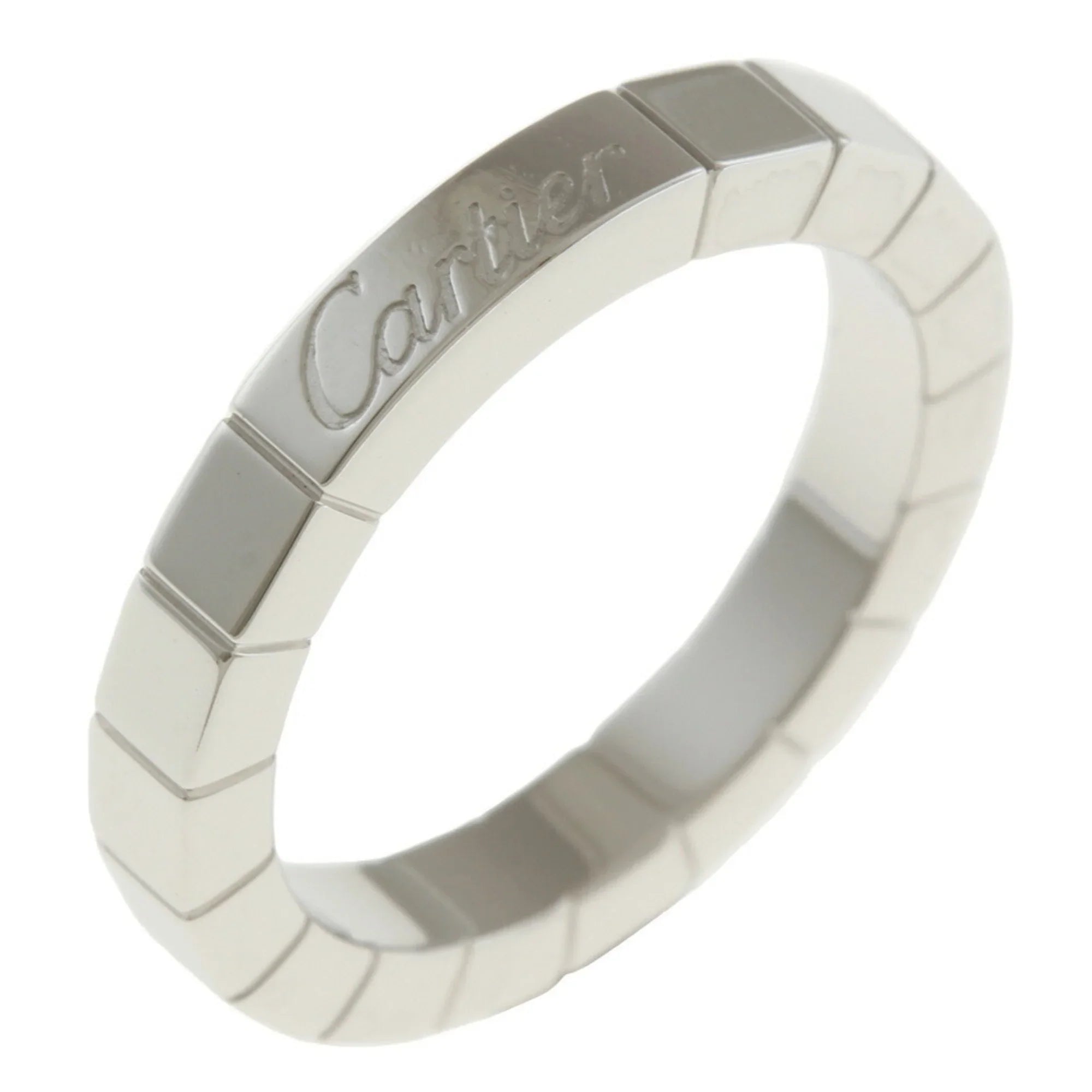 Pre-Owned Cartier Raniere Ring No. 8 18K K18 White Gold Women's CARTIER (Good) - Exclusive Design