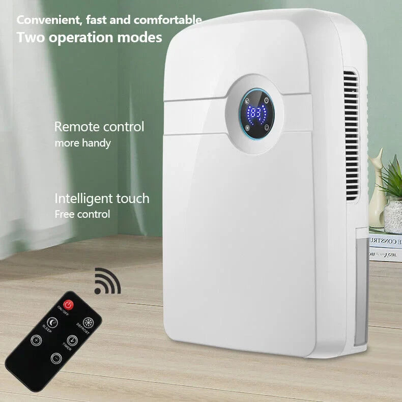 Stylish ZhdnBhnos Portable MIni Compact Dehumidifier Moisture Dryer w/ Drain Hose 2.5L Water Tank for Bedroom Caravan RV Garage