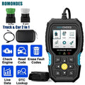 Romondes RD801 Heavy Duty Truck Diagnostic OBD2 Scanner Code Reader Tools Diesel Truck Scanner DPF Oil Reset