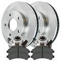 AutoShack Front Wheel Bearing Hub Assembly Brake Rotors Ceramic Pads Kit Driver and Passenger Side Replacement for 1998-2005 Chevrolet Blazer 1998 1999 2000 2001 2002 2003 2004 GMC Jimmy 4.3L V6 RWD - Exclusive Design