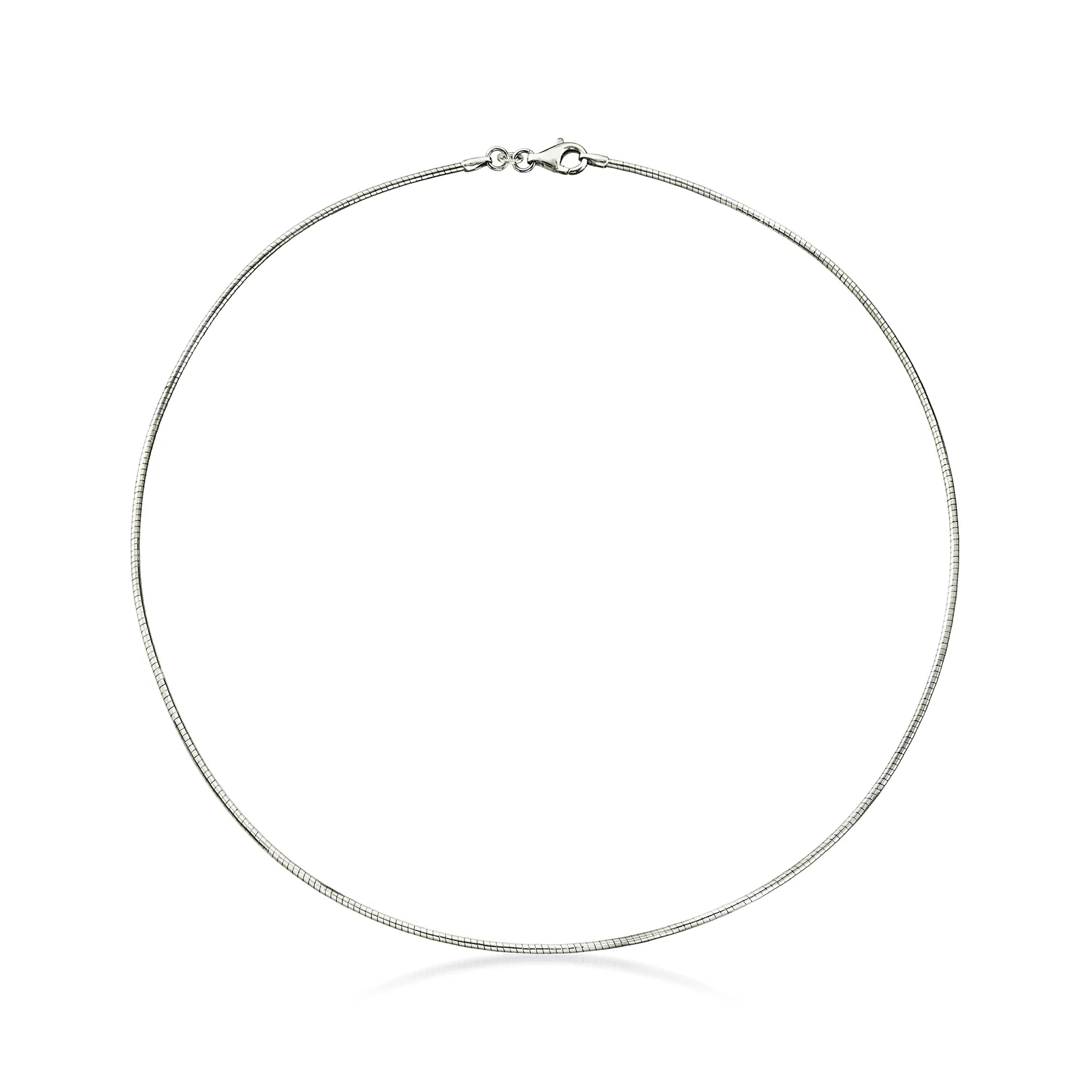 Ross-Simons Italian 1.5mm Sterling Silver Omega Necklace, Women's, Adult - Exclusive Design