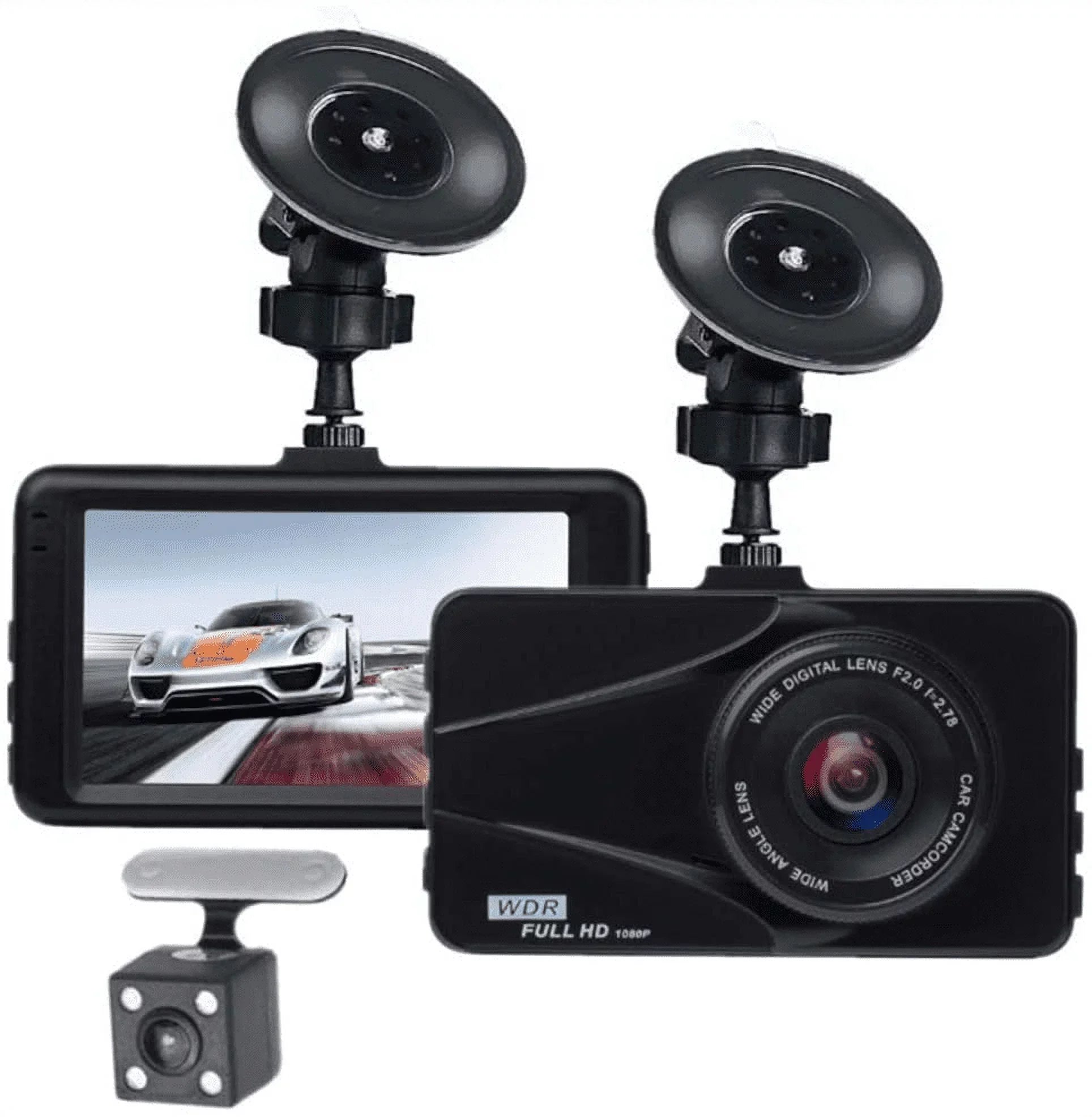 T670 Plus DVR Dash Cam For Subaru Dual Travel Recorder Full HD 3" LCD Screen 170Â° Wide Angle, WDR, G-Sensor, Loop Recording Motion Detection Excellent Video Images