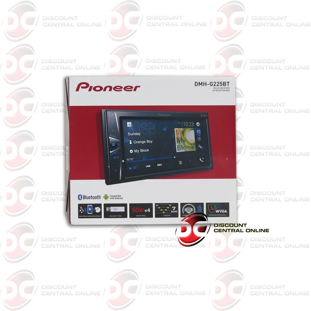 Stylish Pioneer 2-DIN 6.2" Touchscreen Digital Media Car stereo USB Bluetooth + Remote with DiscountCentralOnline FL09BK Full License plate Night vision Waterproof back-up camera