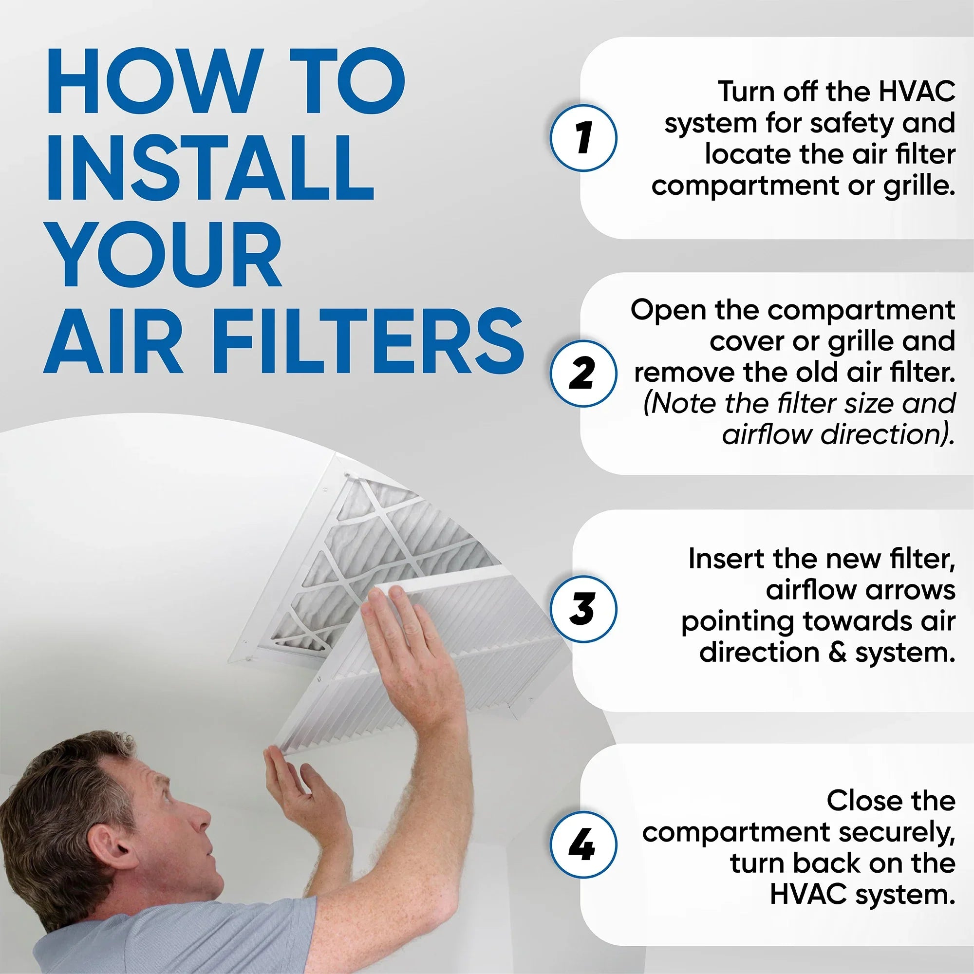 Stylish 6 Pack of 20x20x4 MERV 13 Pleated 4" Inch Air Filters by Glasfloss. Actual Size: 19-1/2 x 19-1/2 x 3-3/4